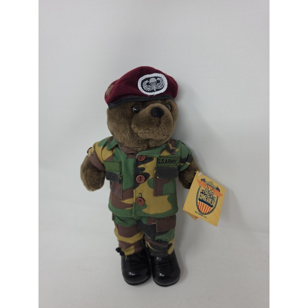 Bear Forces of America US Army AIR BORNE Teddy Bear RARE 1989